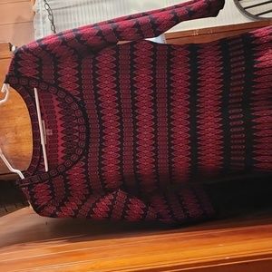 NWT Knit black and red dress